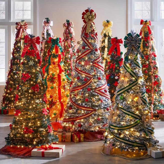 Fully Decorated Pop-Up Christmas Tree