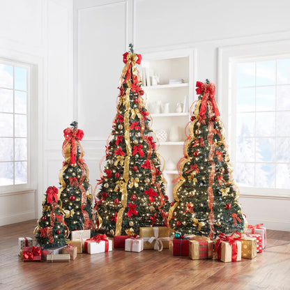 Fully Decorated Pop-Up Christmas Tree