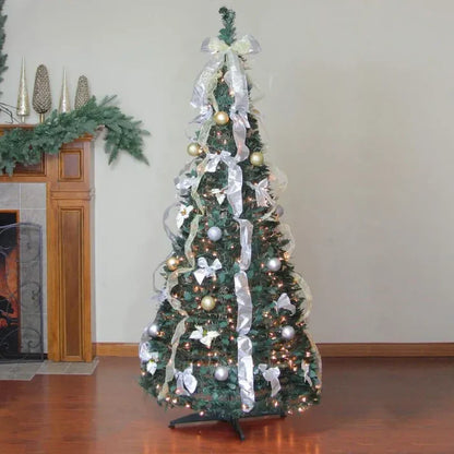 Fully Decorated Pop-Up Christmas Tree