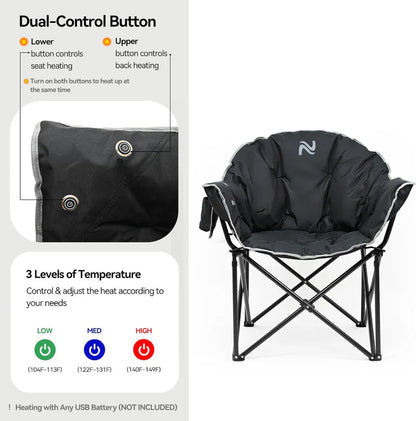 MyShopppy™ Ultimate Heated Camping Chair