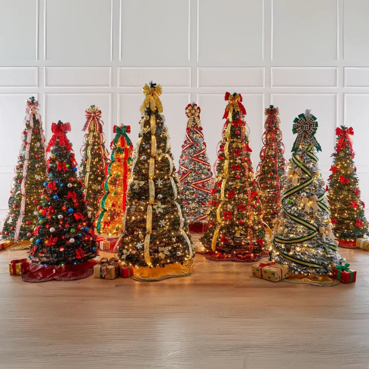 Fully Decorated Pop-Up Christmas Tree