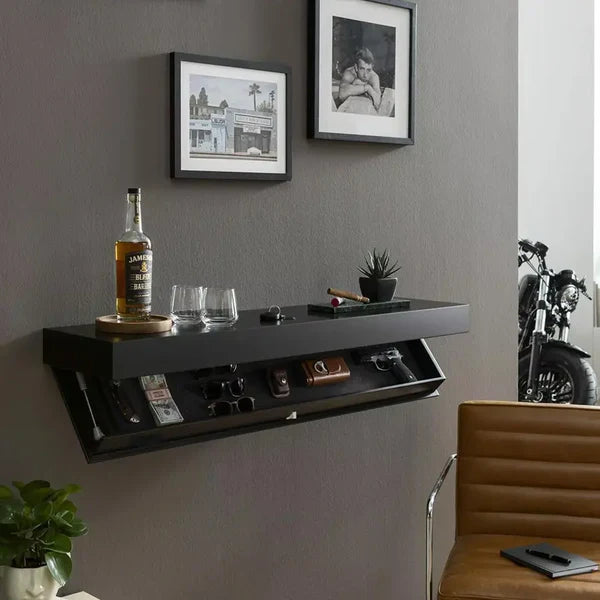 Wall Shelf with Hidden Compartment